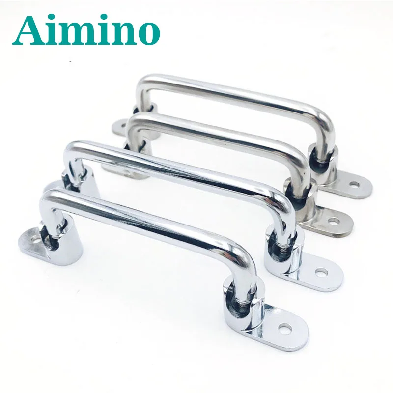 AIMINO OEM Excellent OEM Polishing Metal Steel Folded Handle For Furniture Stainless steel tool box