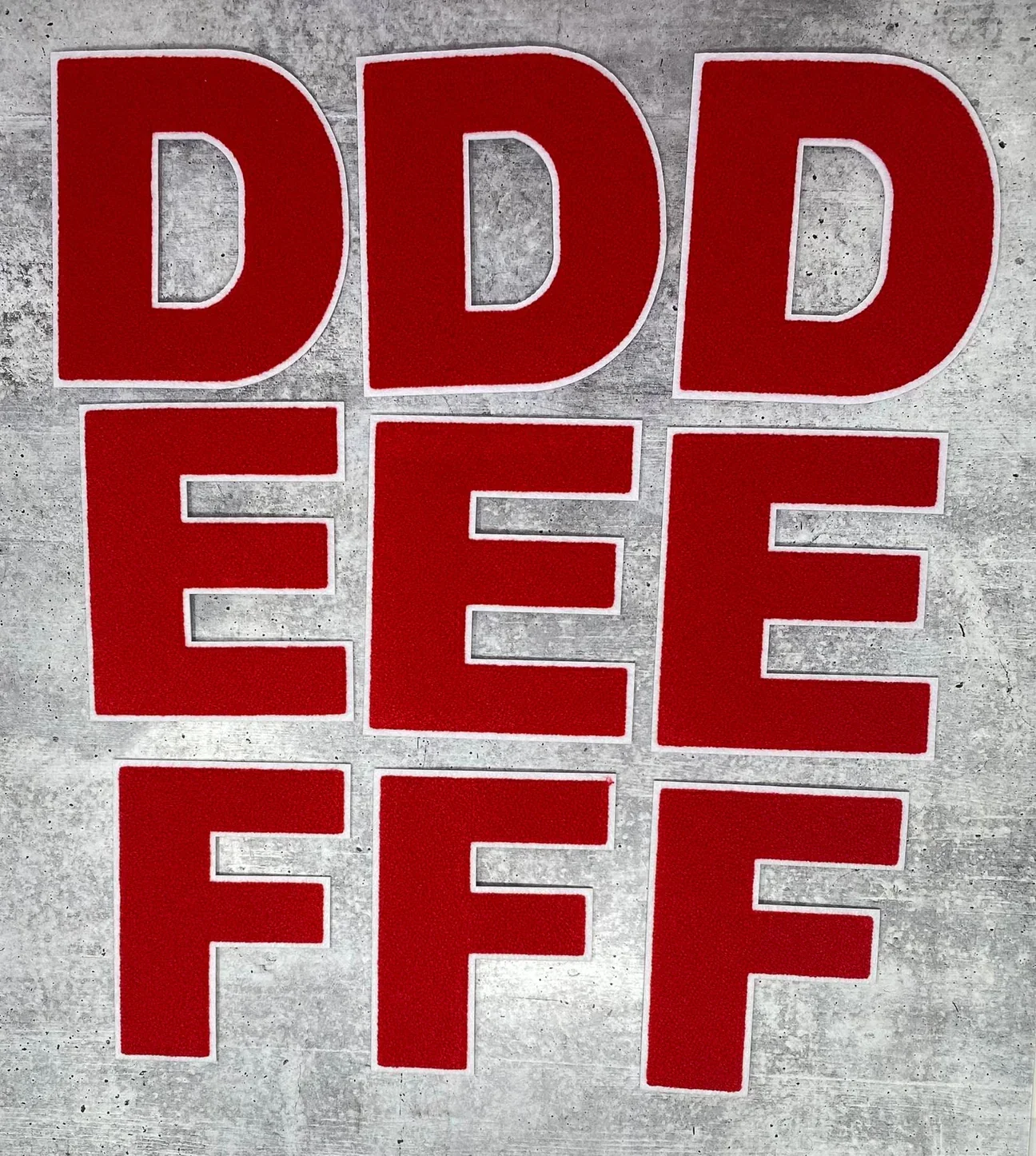 large varsity alphabet patches letter jacket patch