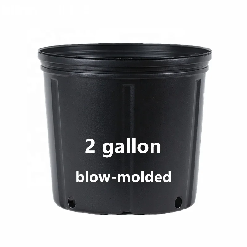 All Size1 2 3 4 5 7 Hdpe Gallon Pot Black Premium Black Hard Plastic Nursery Plant Container Garden Planter Growing Pots