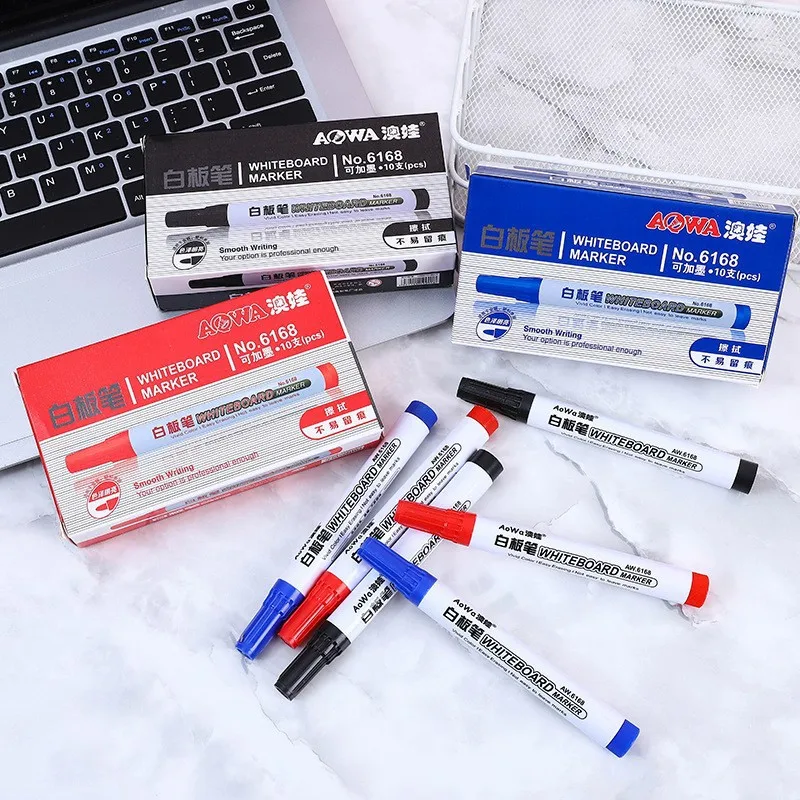 Eco-friendly Dry Erase Large Quantity White Board Pen For School&office Functional Waterproof Whiteboard Marker Pen Set