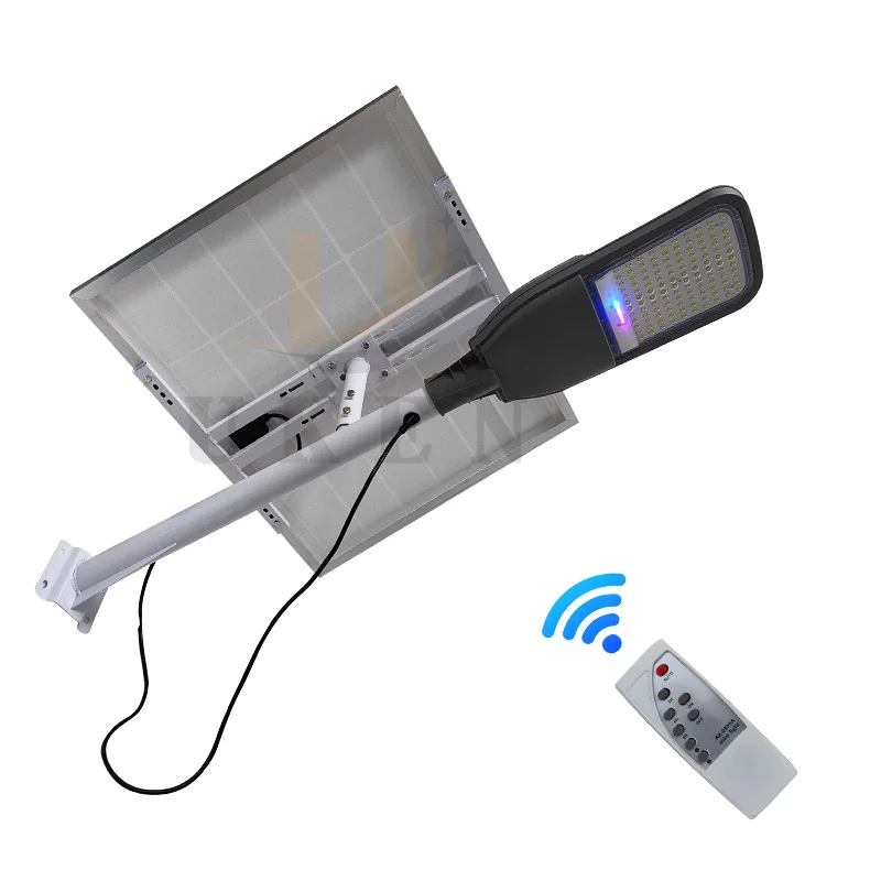 2024 New Commercial Outdoor Waterproof 6000k 200w Remote Led Solar Powered Street Light with Motion Sensor