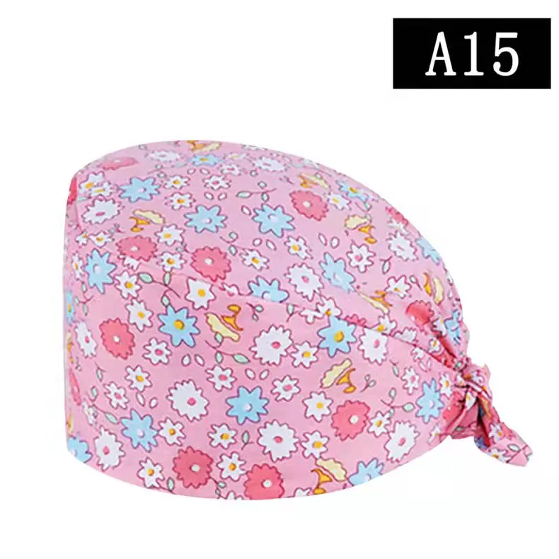 Fast Ship Animal Print Surgery Practice Hat Pharmacy Clinic Hair Hats Nurses Hats Scrub