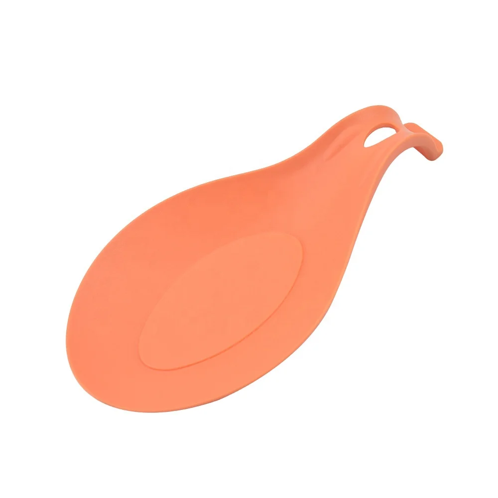 Heat Resistant Silicone Spoon Rest Non-stick Kitchen Utensil Spatula Holder