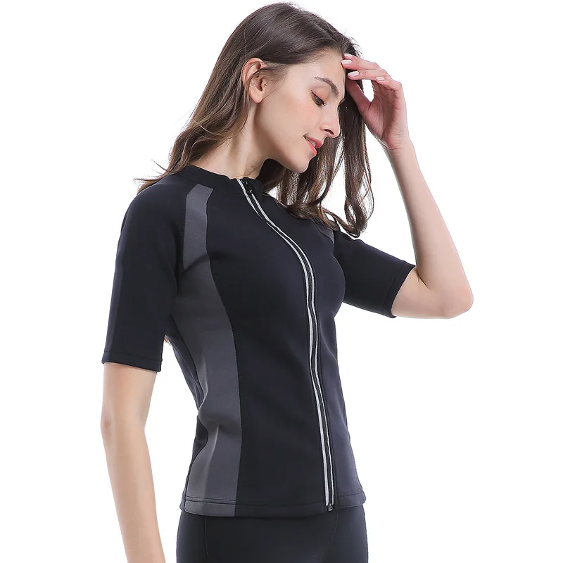 Женский костюм-сауна из полиэстера для фитнеса, Не впитывающий пот