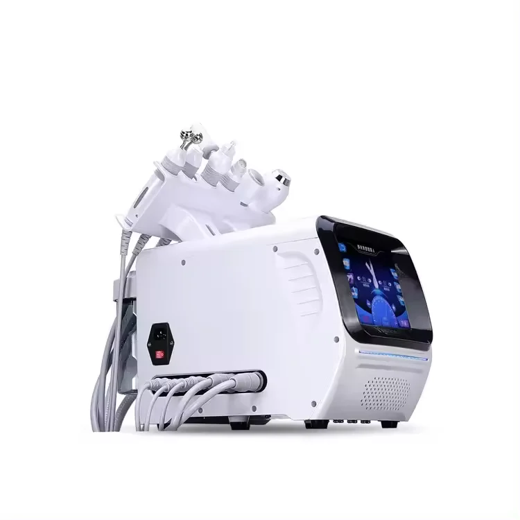 2024 6 in 1 oxygen therapy deep cleaning dermabrasion machine oxygen dermabrasion facial anti-aging machine hydradermabrasion