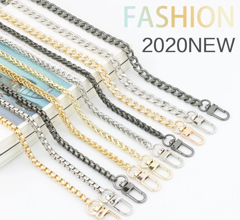 Custom Rose Gold Matte Fashion Metal Strap Handbag ChainsHandbag Accessories Shoulder Bag Chainn