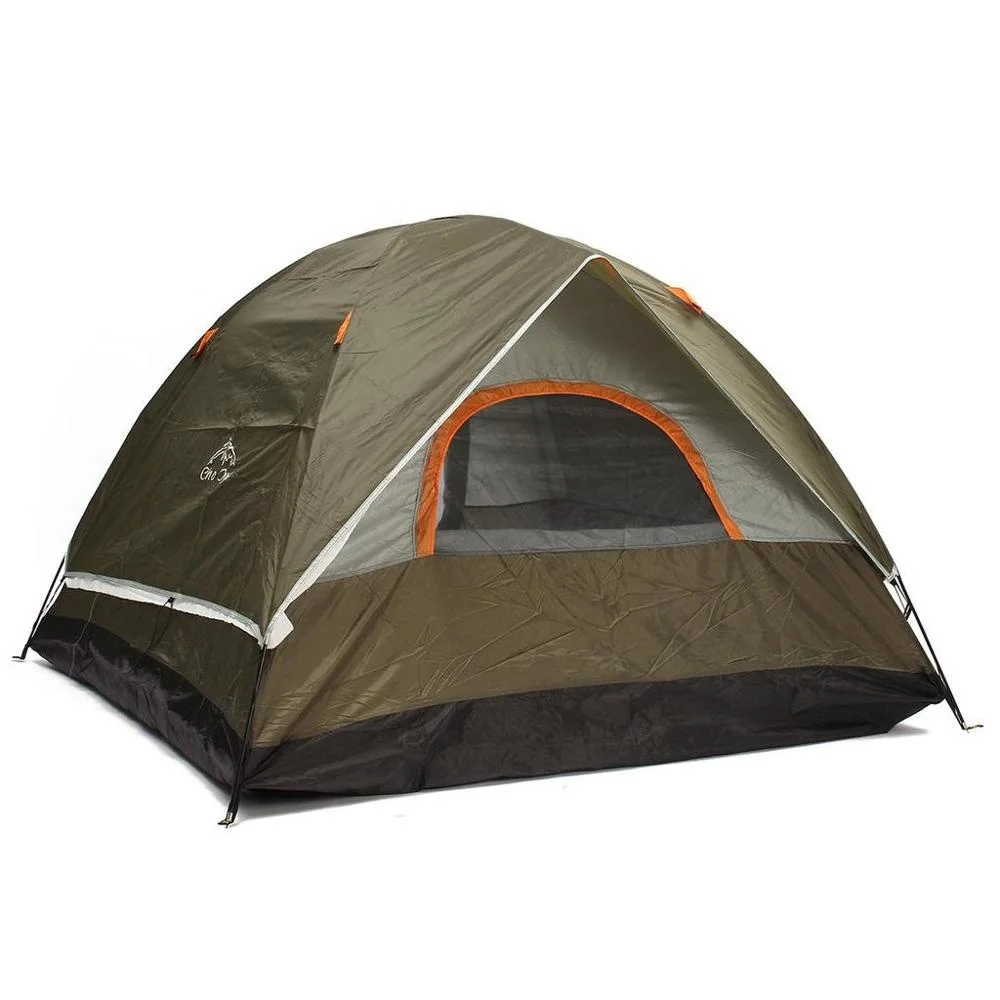 200*200*130cm 4 seasons 4 person camping tent double layer waterproof windproof outdoor hiking