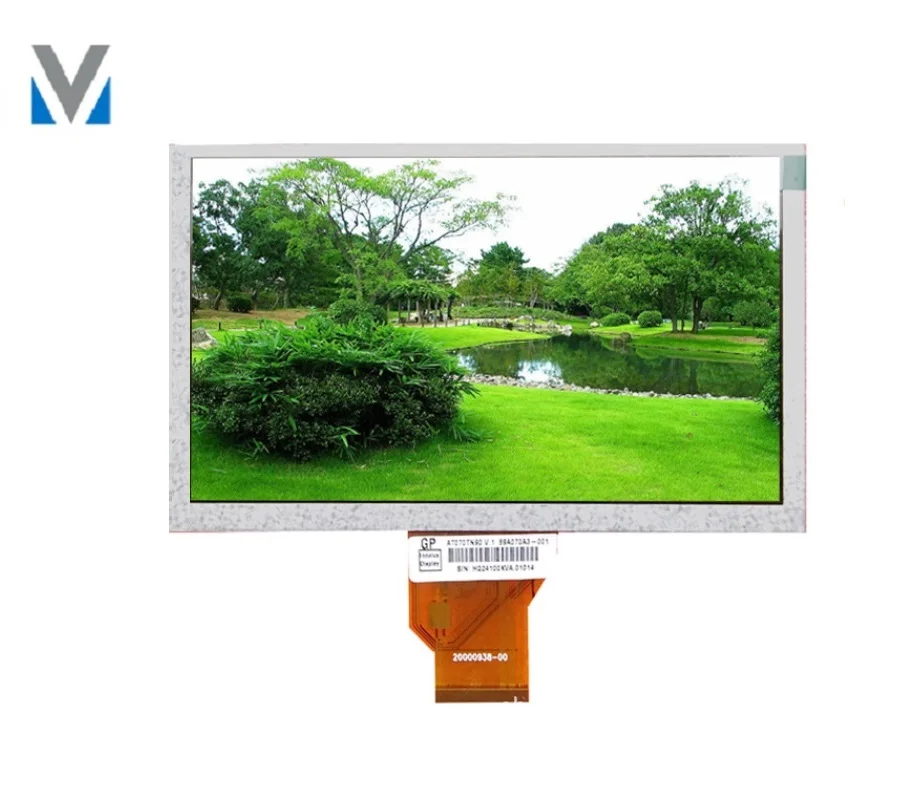 lcd display panels 7 inch  800*480 high brightness 800 nits flexible lcd display