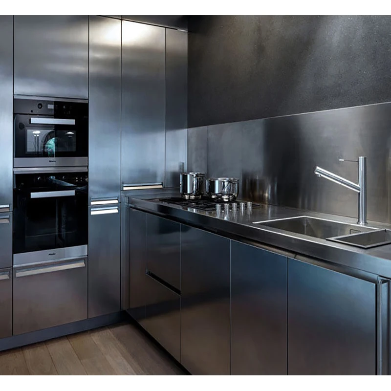 Balom quality 304 stainless steel sun proof outdoor kitchen island with soft closing kitchen cabinet