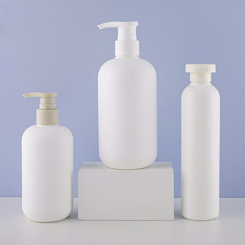 Wholesale empty luxury color HDPE plastic shampoo shower gel lotion pump bottles