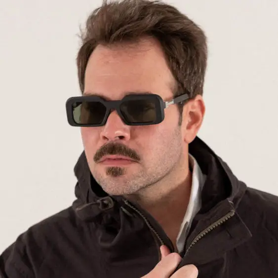 LMA New Vintage Wholesale Custom Logo Rectangle Shades Fashion Brand Designer Retro Square Thick Frames Sunglasses for Women Men