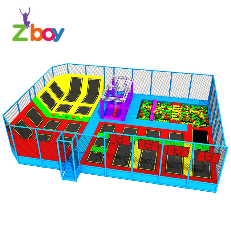 
For Argentina Stratosphere Builder Small Adult Jumping Trampoline Park With Foam Pit 