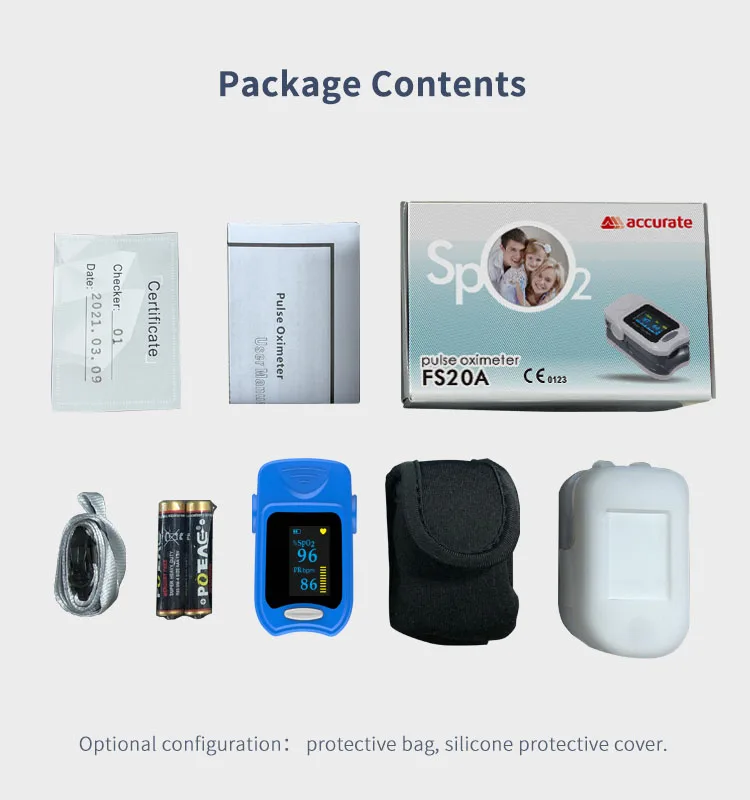 Accurate Real Manufacturer Pulsioximetro Medical Held Fingertip Pulse Waveform Oximeter