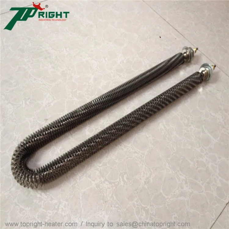 Cheap Factory Price u shape tubular heater W type finned air heating tube With CE
