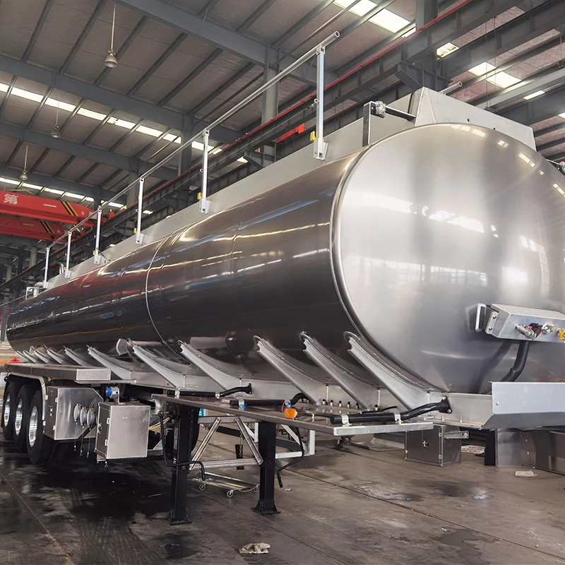 Hotsale 9000 Gallon Stainless Steel 33000l Mirror Aluminium Fuel Tank Tanker Semi Trailer for Sale