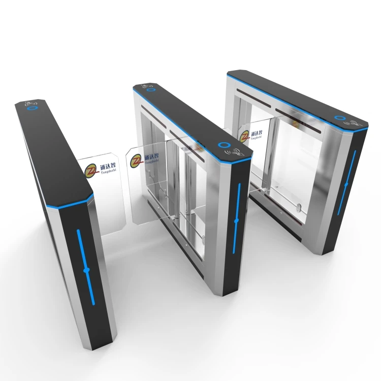 Facial Recognition Swing Barrier RFID Access Control Swing Gate System Gym Swing Turnstile Gate