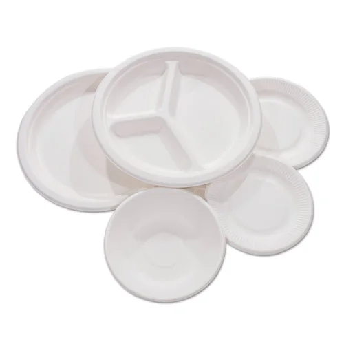 Reusable Biodegradable Bagasse Lunch Tray Eco-Friendly Sugarcane Plate Box for Dishes & Plates