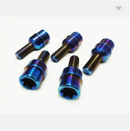 Hot selling exquisite custom DIN912 standard mirror polished m8 m10 drilled titanium sleeve head cover bolts