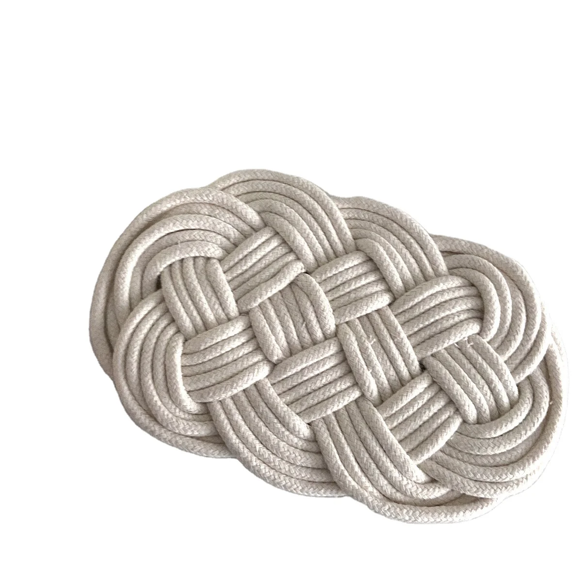 jute woven rope placemats coasters linen linen handmade table desk pad decor bowl tableware beer dish drying mats for drinks