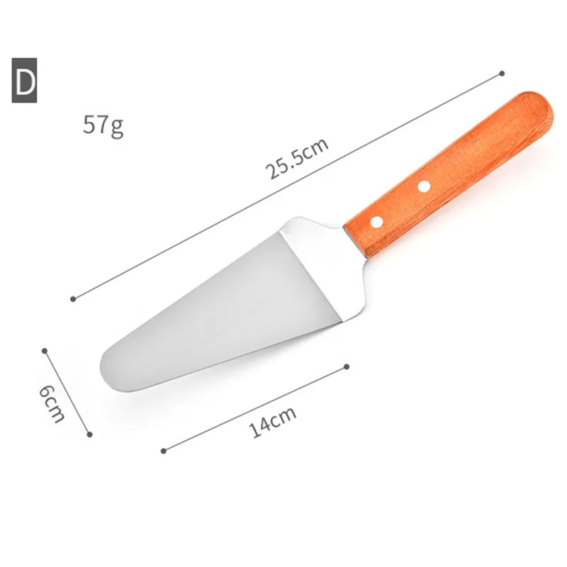Wholesales Stainless Steel Non Stick Pizza Peel Shaped Metal with Comfortable Handle Pizza Spatula Pizza turner