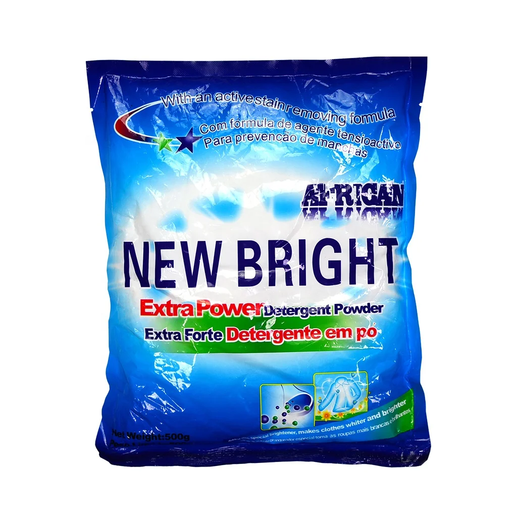 500g laundry powder detergent washing powder top quality remove stain bulk detergent powder from China detergent manufacturer