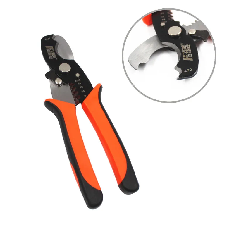 Professional 8 inch Scrap Cable Wire Cutter Stripper Pliers