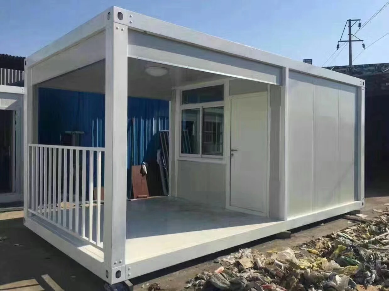 Tiny Living Homes Movable Prefabricated Perfab Container House For Public Bathroom Warehouse Shed Garage Office