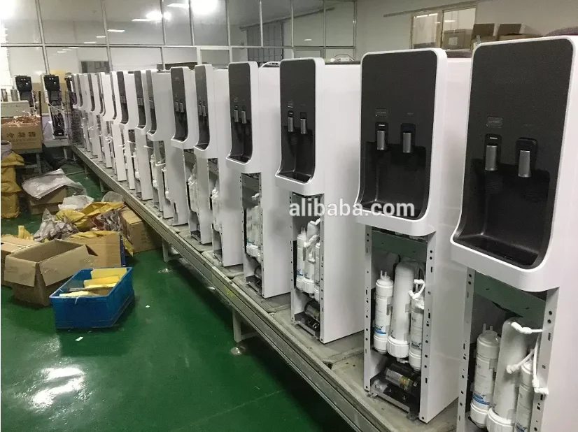 High Quality Floor Standing Hot And Cold Water Cooler With RO/UF System Water Purifier
