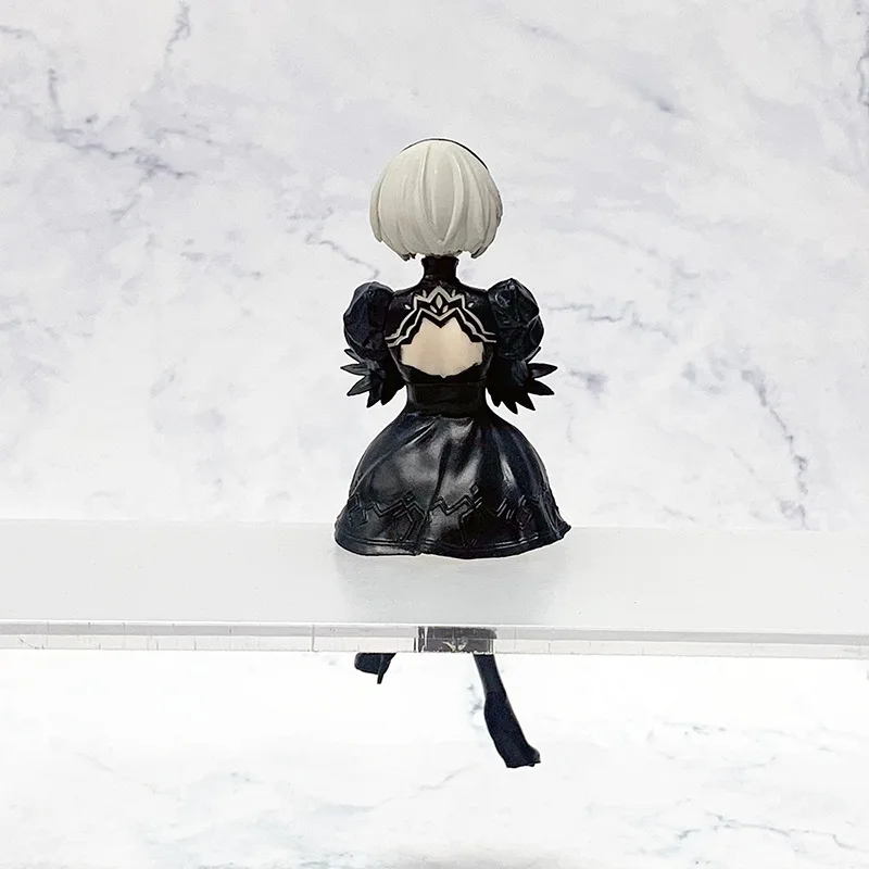 15cm NieR Automata YoRHa No. 2 Type B Sitting PVC Action Figure Collectible Model Toy