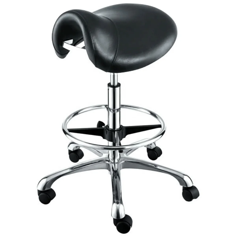 
Quality Beauty Salon Cutting saddle Stool with footrest ring 