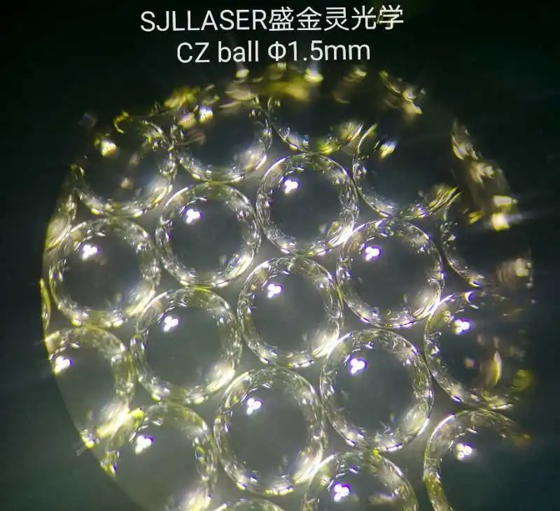 
Glass ball lens cubic zirconia ball high refractive index ball lens 