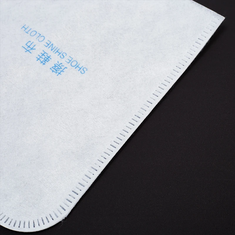 Disposable Wholesale Hotel Supplies Custom Shoe Shine Cloth White Hotel Shoe Mitt