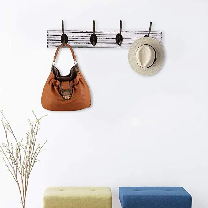 6 крючков для кофейных чашек-деревянная витрина для кофейных кружек и органайзер-рекламная стойка для кофе