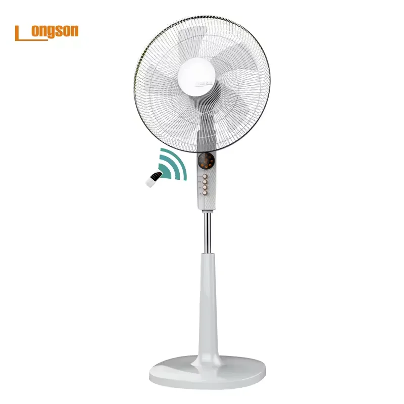 intelligent appliance 7.5 Hours Tiemer Digital Panel 16 Inch DC Stand Fan Battery Operated Fan