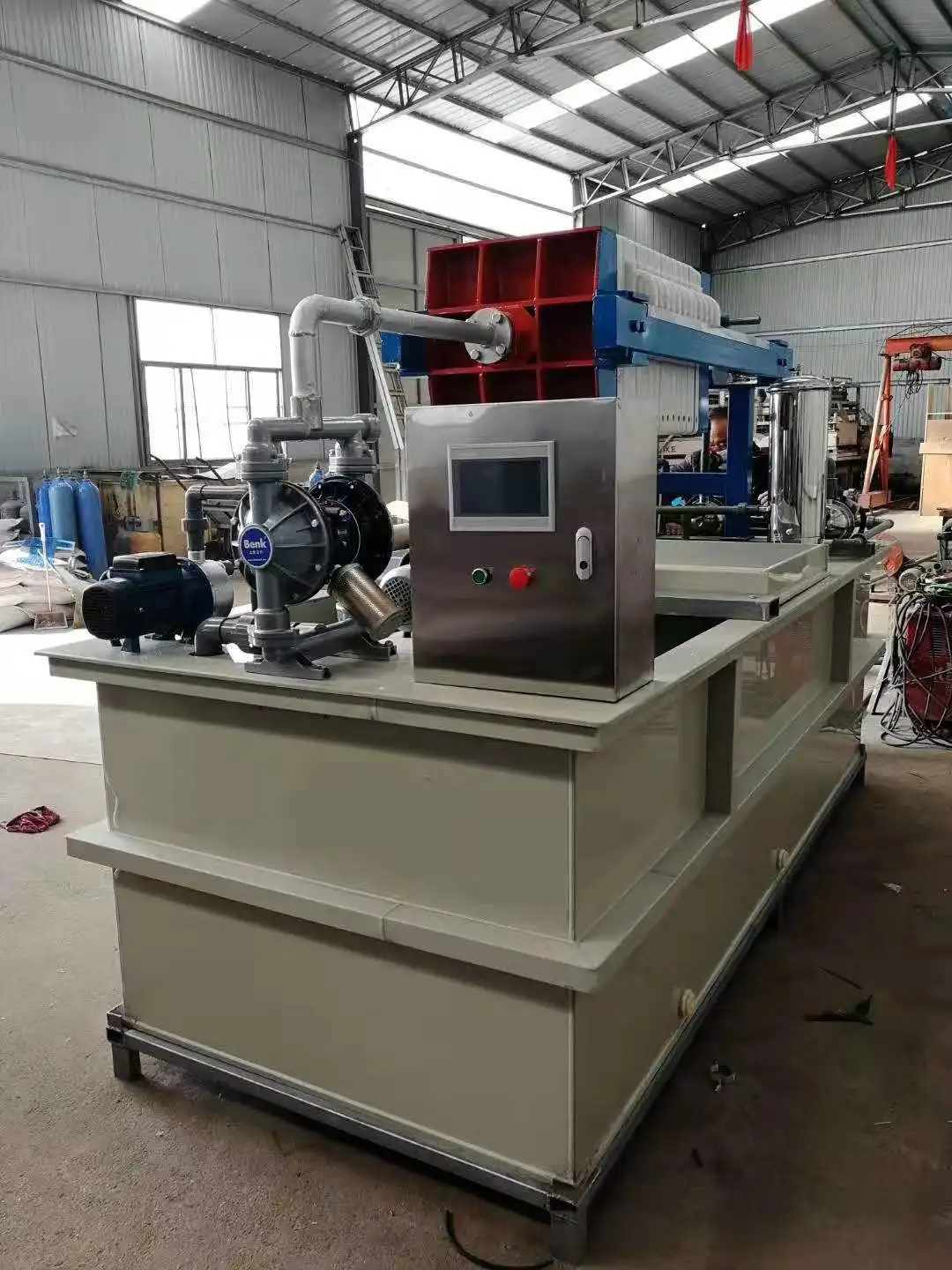 Manual Jack Chamber Filter Press for Sewage Treatment Filter Press Machine