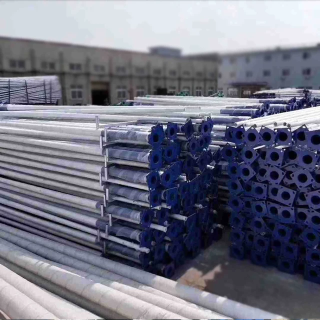 6 meter 10ft Galvanized Carbon Decorative Outdoor Garden Street Lighting Pole Price