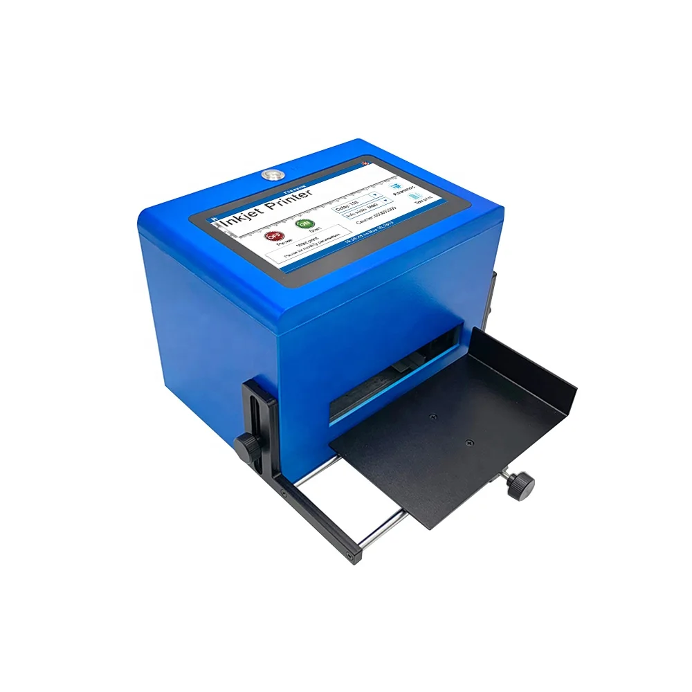 12.7mm factory price semi automatic plastic  batch expiry date cosmetic tubes coding machine inkjet printer coding 1mm