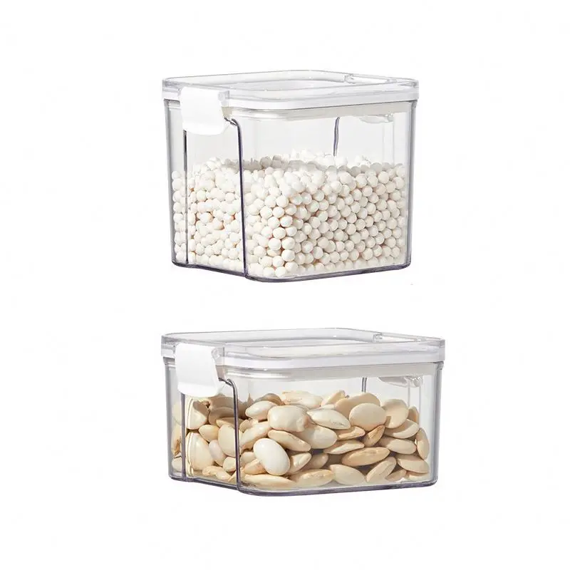 Hot Sales Food Storage Container Plastic Kitchen Refrigerator Noodle Box Multigrain Storage Tank Transparent Sealed Cans
