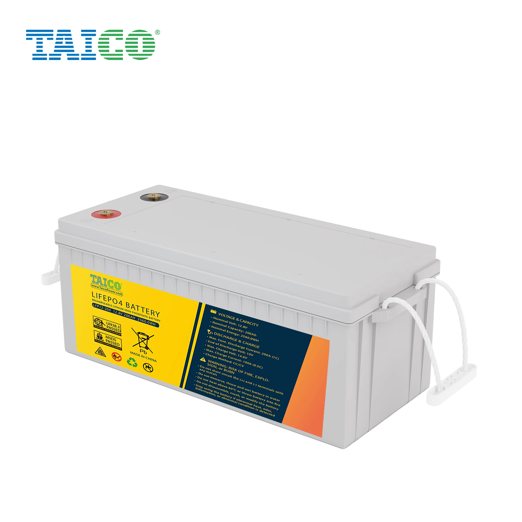 TAICO 12v lifepo4 battery 200ah 100Ah 120Ah solar lithium ion battery