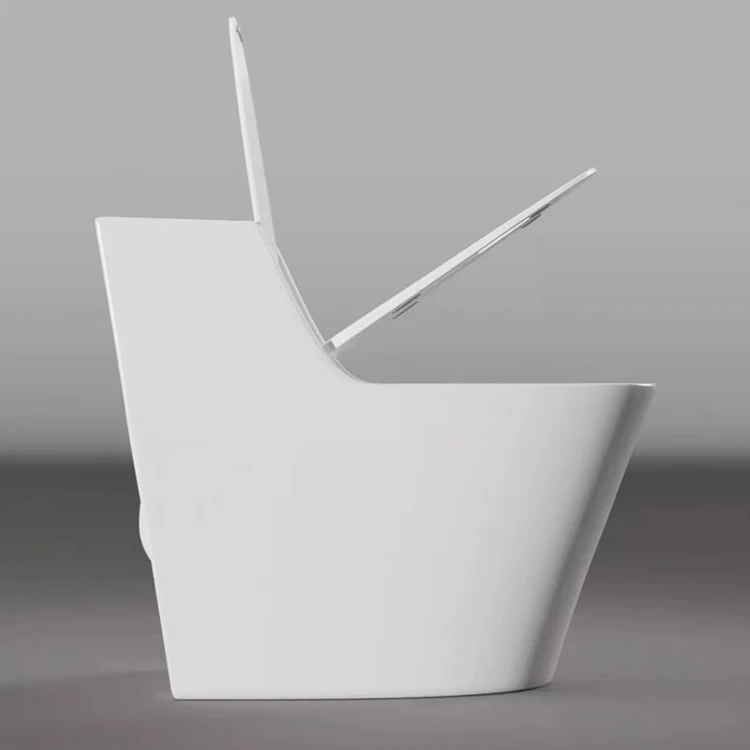 Luxury Design Bathroom Sanitary Ware WC S trap One Piece Ceramic White Color Toilet