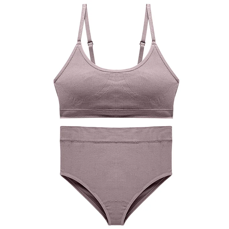 US2302 Dropshipping Bralette A B Small Cup Women Seamless Sets Push Up Sexy Bra And Panties