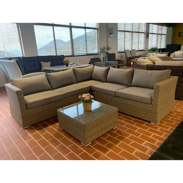 
Оптовая продажа с фабрики, традиционный дизайн, набор диванов из ротанга для улицы 