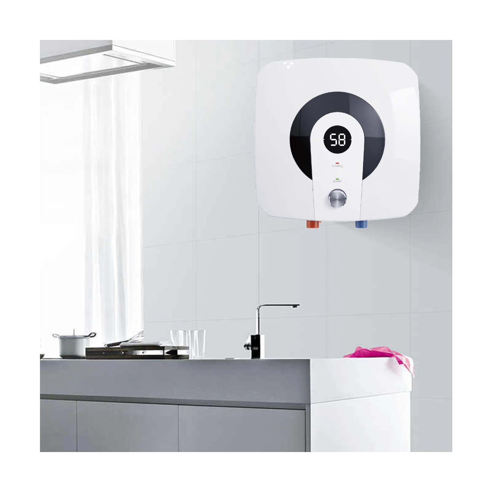 Electric Water Heater Manufacturing  220V 15L Electric Water Heater for Bathroom Kitchen Under Sink Chauffe Eau Electrique