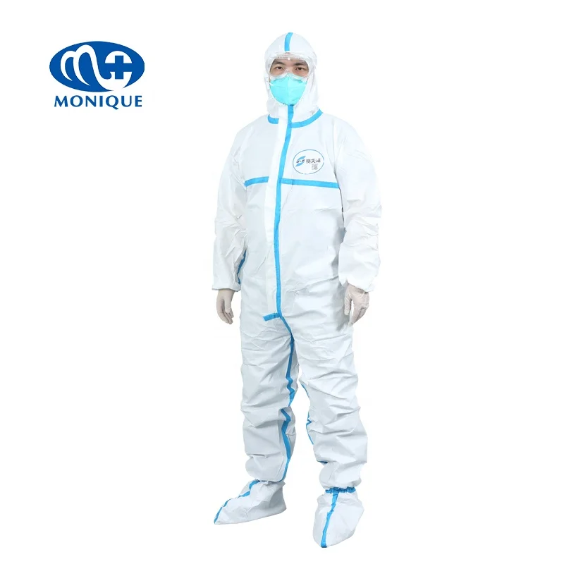 Hospital disposable medical surgical isolation gown sms pp pe non woven isolation gown