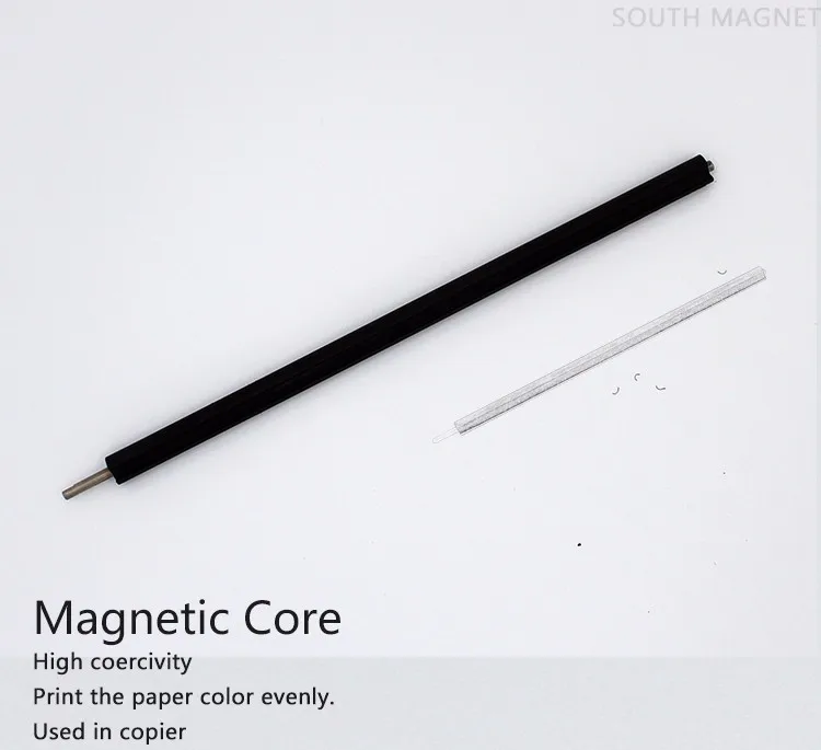 Customized Permanent magnet supplier manufacturer Injection Ferrite Magnetic Cores for  magneto rotor Copier Magnetic stick