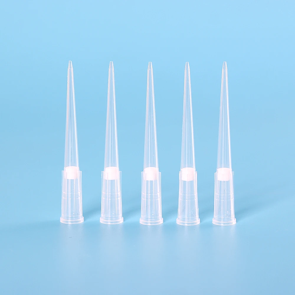 Lab Sterilized 100 ul Different Sizes Filter Tips Pipette Long Micropipette