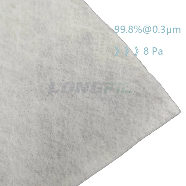 Electrostatic Needle-punched Filter Media Electret Media Tribo Charged Electrostatic Air Filter Media Needlepunch Air Filtration