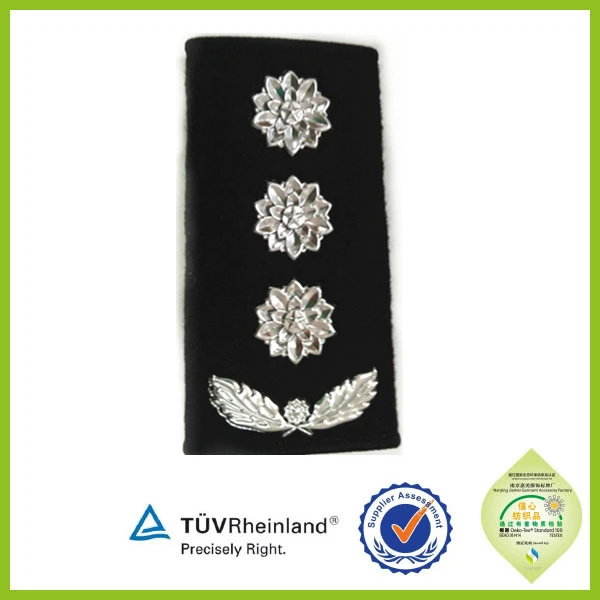 Custom Military Pilot Security Captain Rank Epaulettes Badge from China Factory Jiamei Magnetic 3D LED Flashing Nickel-free