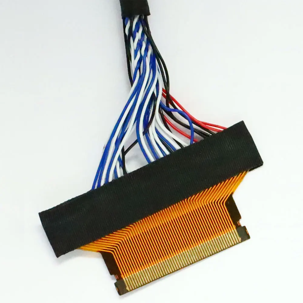Заводской изготовленный на заказ 30-контактный разъем кабель LVDS для сборки ЖК-кабеля преобразователя