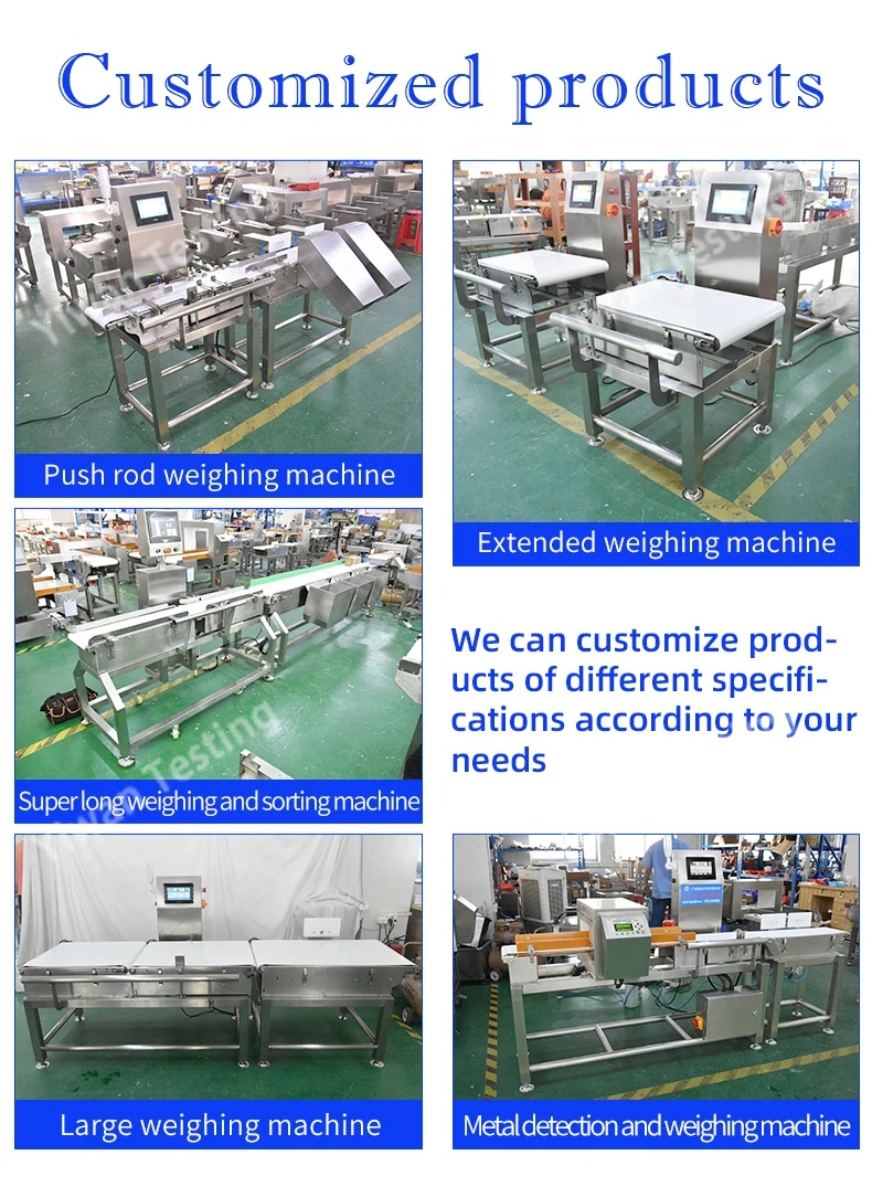 Production Line Working Automatic Online Conveying Roller Conveyor Checkweigher Machine For Big Size Heavyweight Products